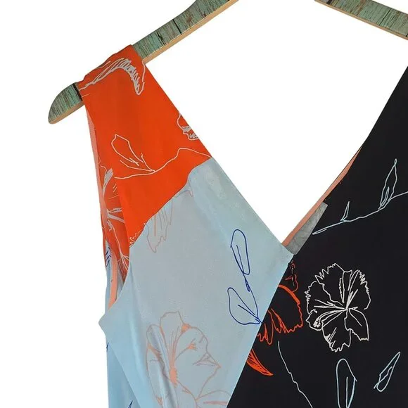 Diane Von Furstenberg Women's Silk Fenelon Print Bias Midi Dress Sz 14 NWOT - Picture 7 of 12